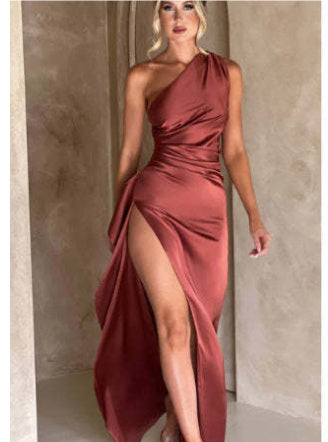 Robe Fendue Épaules Dénudées - pour Soirée - Weytia