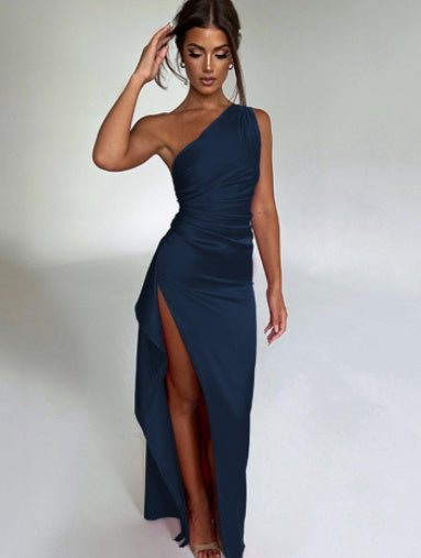 Robe Fendue Épaules Dénudées - pour Soirée - Weytia