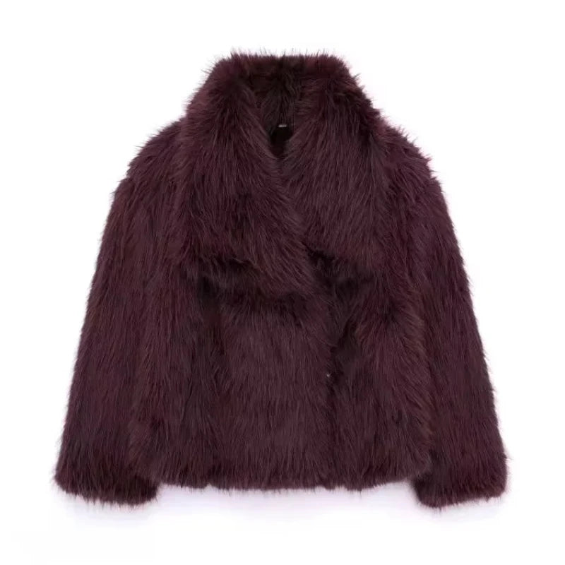 Manteau en Peluche d'Hiver - Weytia