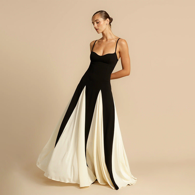 Robe Femme Contrastée - Style Épuré et Chic - Weytia