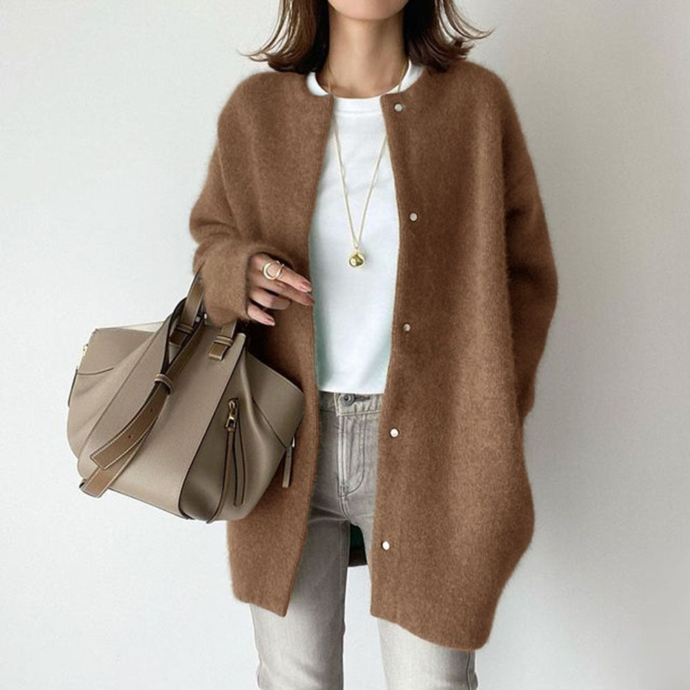 LUMERA | Cardigan à Col Rond Boutonné - Weytia