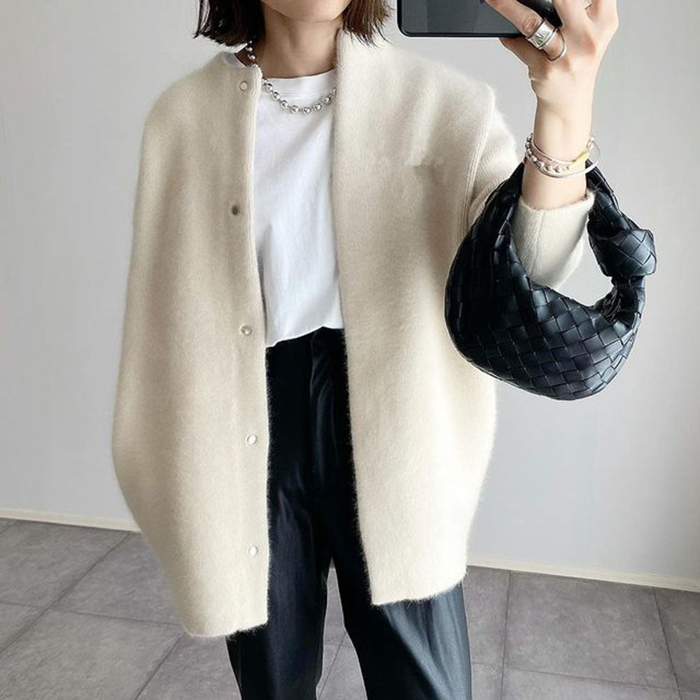 LUMERA | Cardigan à Col Rond Boutonné - Weytia