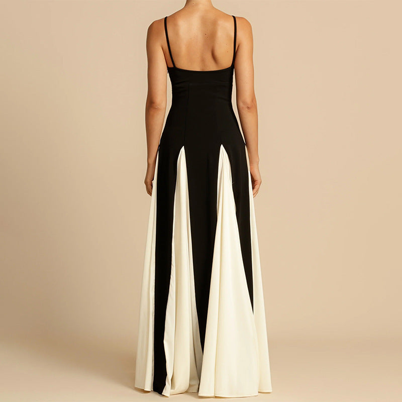 Robe Femme Contrastée - Style Épuré et Chic - Weytia