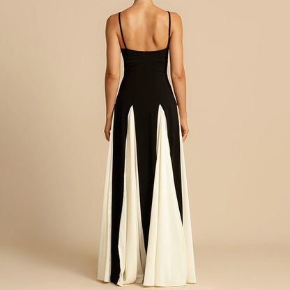Robe Femme Contrastée - Style Épuré et Chic - Weytia