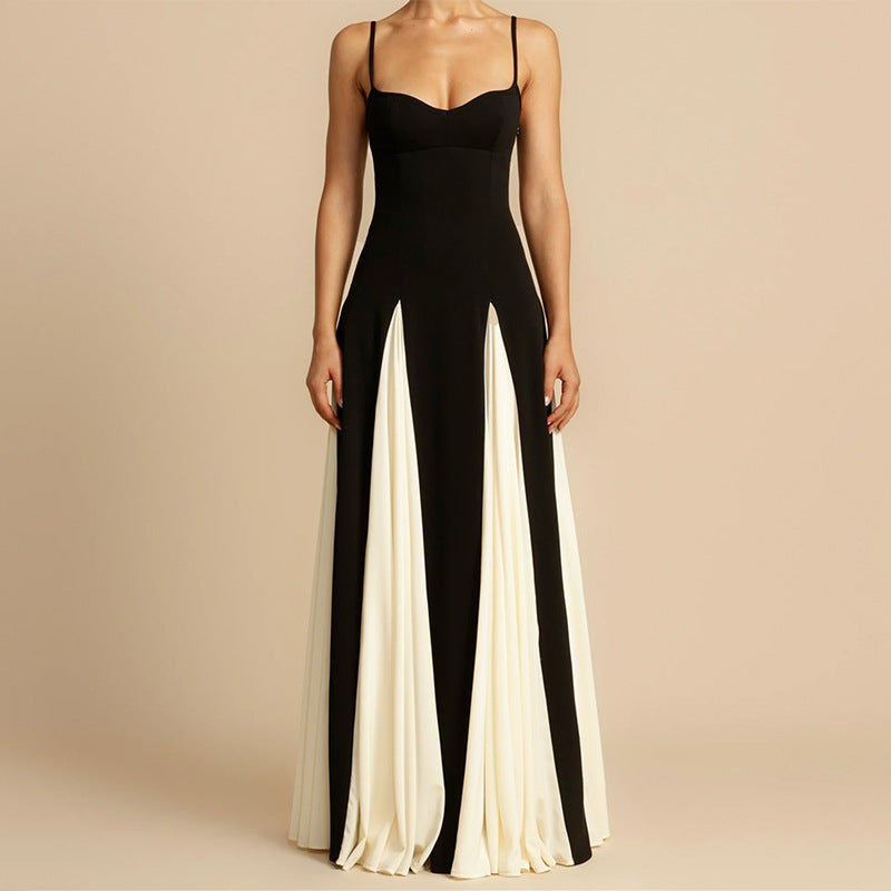 Robe Femme Contrastée - Style Épuré et Chic - Weytia