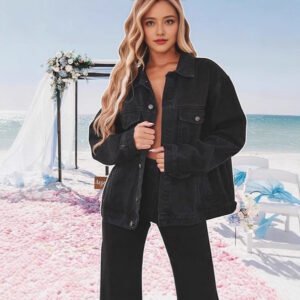 Le Chloé Velours — Veste en Jean Noire
