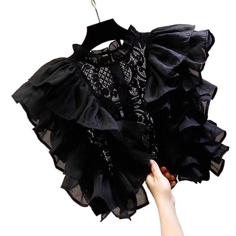 La Élia Cerise — Blouse à Volants Élégante - Image 3