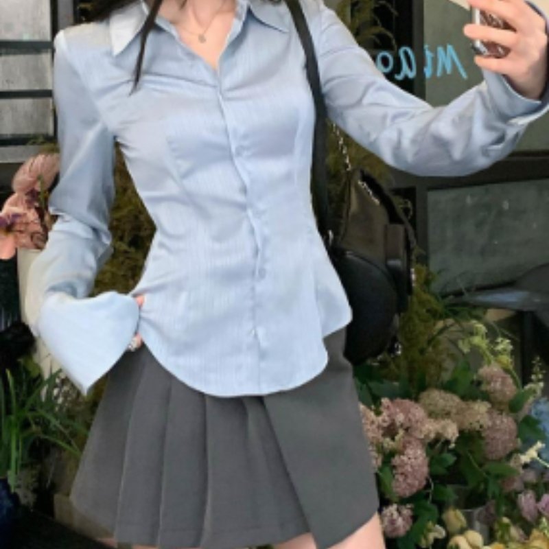 La Vela-Éclat — Blouse Satin Élégante