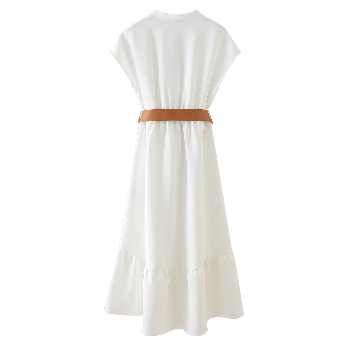 La Papillon Lola — Robe V-neck avec Ceinture - Image 5
