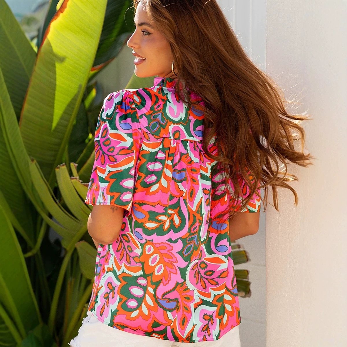 La Douce Éloïse — Blouse Chiffon Imprimée - Image 2