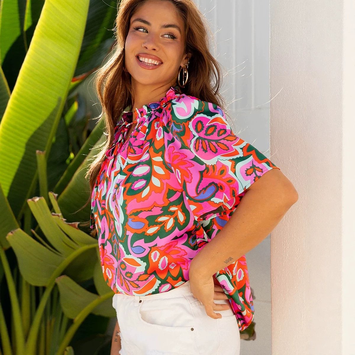 La Douce Éloïse — Blouse Chiffon Imprimée - Image 5